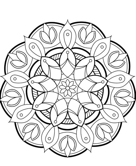 Mandalas Färbung Coloring Malvorlagen Mandala