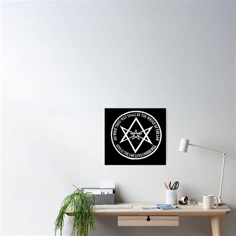 Thelema Aleister Crowley Symbol Poster For Sale By Novayamuzyka Redbubble