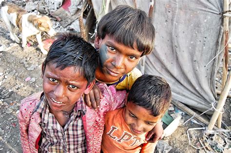 Hd Wallpaper Three Boys Standing Close To Each Other Poor Slums