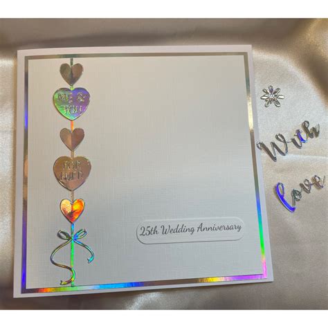 congratulations on your 25th silver wedding anniversary neens cards