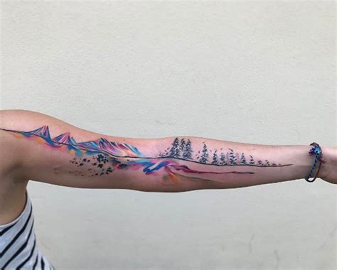 The Ultimate Guide To Mountain Tattoos (70 Photos) - TattooBlend