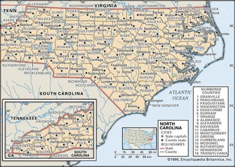 State And County Maps Of North Carolina Printable Map Of North