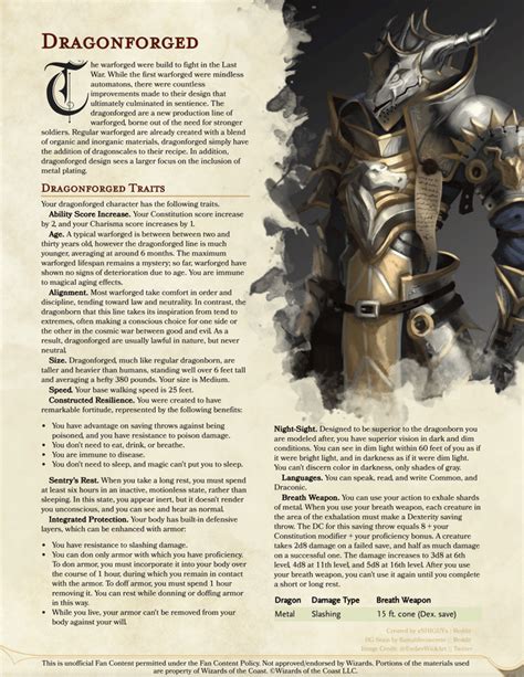 The Dragonforged A New Line Of Dragonborn Inspired Warforged Soldiers