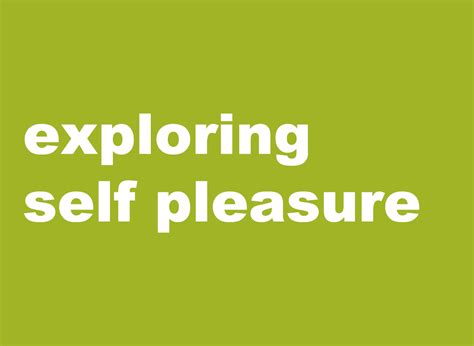 Exploring Self Pleasure Teen Health Source