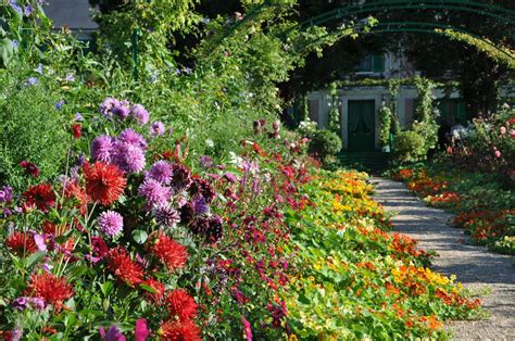 The Nasturtium Path At Claude Monets Giverny Monet Garden Giverny