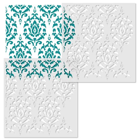 Global Damask All Over Wall Stencil 3802 By Designer Stencils