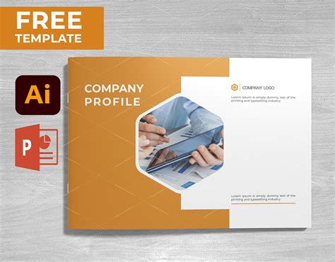 Free Download Company Profile Template Photoshop Templates Printable