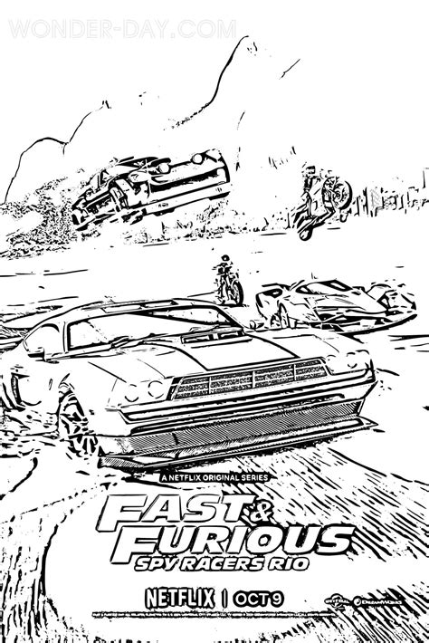 Coloriages Fast Furious Spy Racers Wonder Day Coloriages Pour