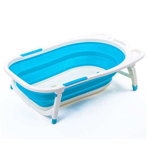 Baby Folding Collapsible Portable Bathtub W Block