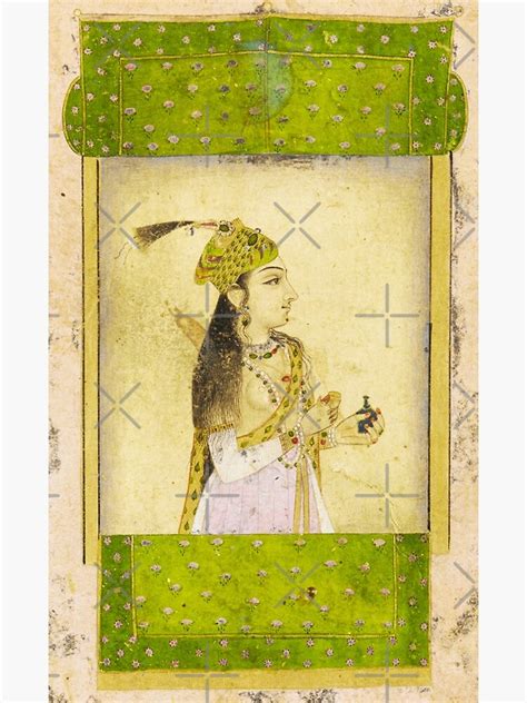 Classical Indian Art A Noble Lady Mughal Dynasty Poster By