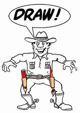 Cowboy Drawing Easy Getdrawings Cartoonist sketch template