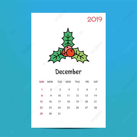 2019 새해 복 많이 받으세요 12 월 달력 템플릿 크리스마스 Backgr 템플릿 Psd 다운로드 디자인 자료 다운로드