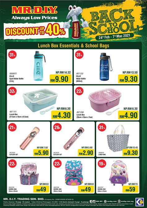 Click here to view all mr.diy store locations. MR.DIY Back to School 2021 (West Malaysia) | MR.DIY | Always Low Prices