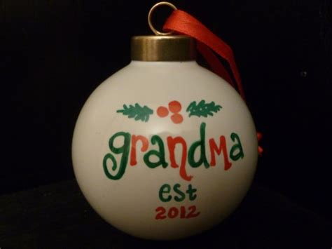 New Grandma Or Grandpa Christmas Ornaments Est Year Cute Etsy Grandpa Christmas Ornament
