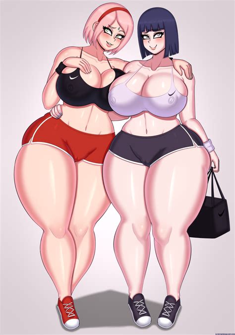 Rule 34 2girls Alternate Body Type Alternate Breast Size Booty Shorts