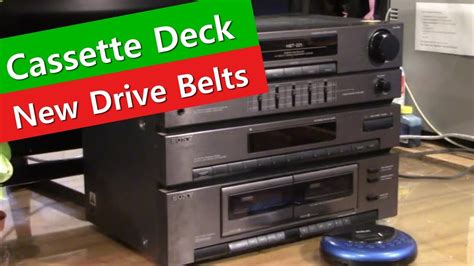 How To Rehab A Cassette Deck With New Drive Belts Sony Hst 221 Youtube