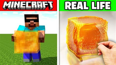 Minecraft Items In Real Life Youtube