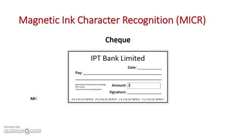 Collecting In Tps Magnetic Ink Character Recognition Youtube