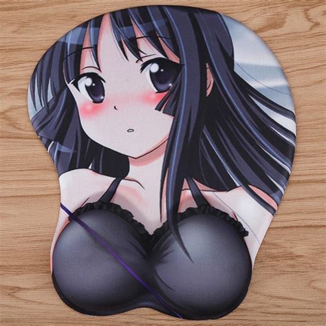 Kawaii Anime 3d Mouse Pad Wrist Rest Soft Silica Gel Breast Sexy Hip Office Mouse Pads Mats