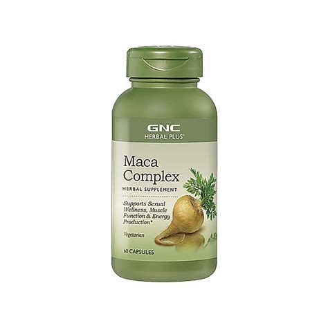 Gnc Herbal Plus Maca Complex 60 Capsules Supports Sexual Wellness
