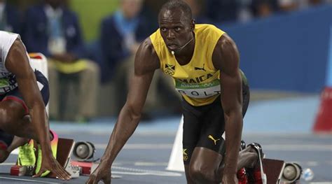 usain bolt wins men s 100m final gold in 9 81 seconds rio 2016 olympics news the indian express