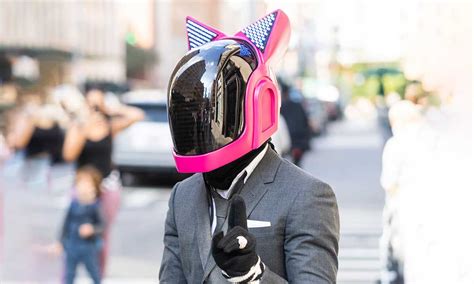 Lil Uzi Verts Daft Punk Helmet With Cat Ears And Thom Browne Suit