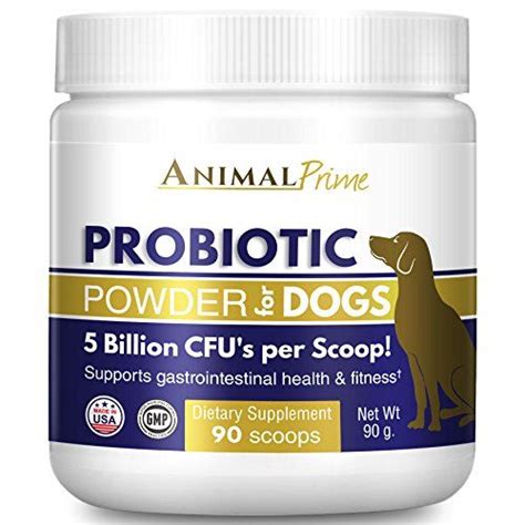 Animal Prime Probiotics for Dogs Powder Best PURE NATURAL Digestive