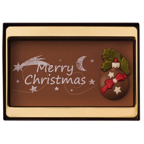 Merry Christmas Chocolate Slab And Figures Funky Hampers
