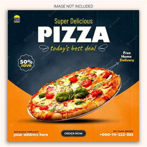 Premium Psd Delicious Pizza Food Menu And Restaurant Banner Design