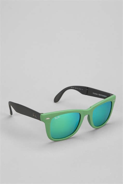 Ray Ban Matte Folding Wayfarer Sunglasses Urban Outfitters