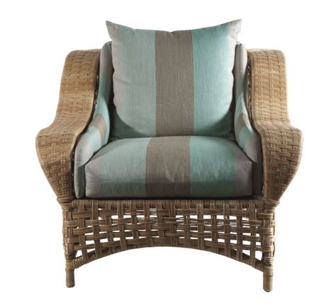 A pair of wicker garden or patio chairs with petal form seats and backs on black painted iron frames and bases. Brighton Chair : Indoor Furniture : The Wicker Works