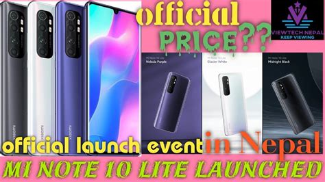 Huawei y6s price in nepal | 3080mah battery. Mi Note 10 Lite Price in Nepal🔥Full Features Review💥My ...