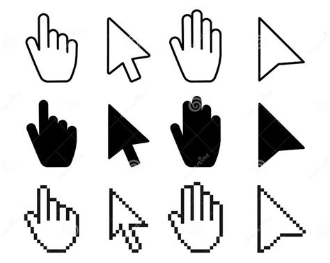 Pointer Cursor Icons Computer Web Arrows Mouse Cursors And Clicking