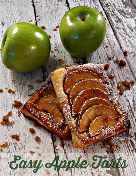 Cheesecake squares cheesecake recipes dessert recipes fruit dessert dessert bread the pioneer woman cooking made easy: Super Easy Individual Apple Tarts - My Sweet Sanity ...