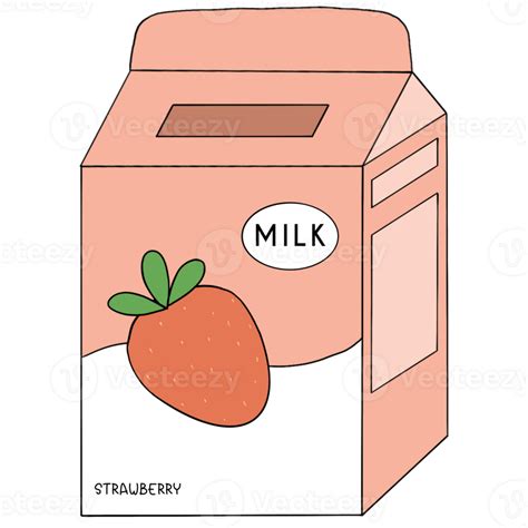 Strawberry Milk Isolated 24677627 Png