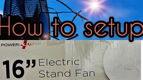 How To Assemble A Pedestal Stand Fan Assembling A Pedestal Fan
