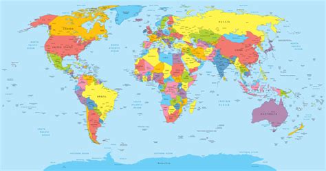 Detailed Satellite World Map Vector Welovesolo