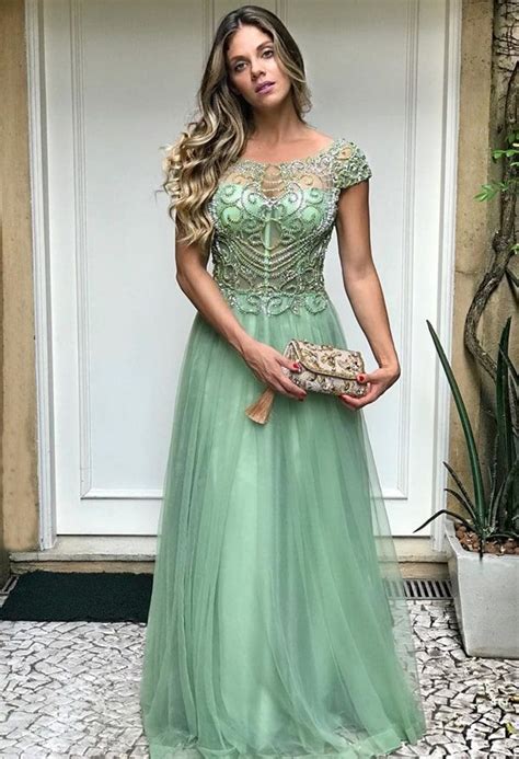 40 Vestidos Longos Verde Claro Para Madrinhas De Casamento Vestidos