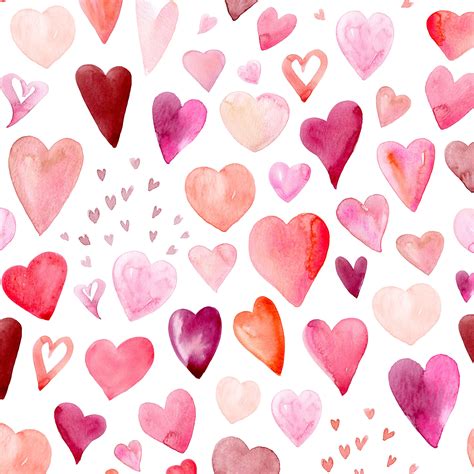 Heart Fabric Pink Hearts Valentines Day Valentine Fabric Etsy