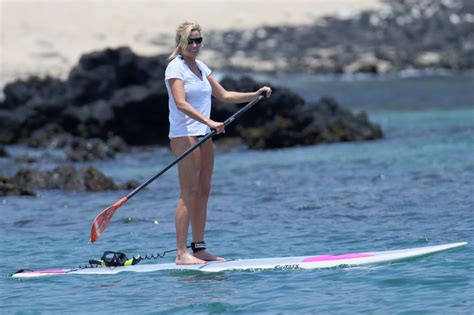 Camille Grammer In Bikini On The Beach In Hawaii Celebmafia