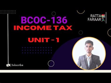 Income Tax Law And Practice Ignou Bcoc Assessment Year Assesse Total And Gross Total