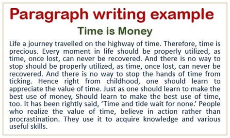 Paragraph Writing In English Format Types Examples All Classes