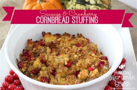 Sausage And Cranberry Cornbread Stuffing