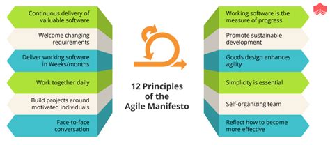 Infographic 12 Principles Of The Agile Manifesto Gambaran