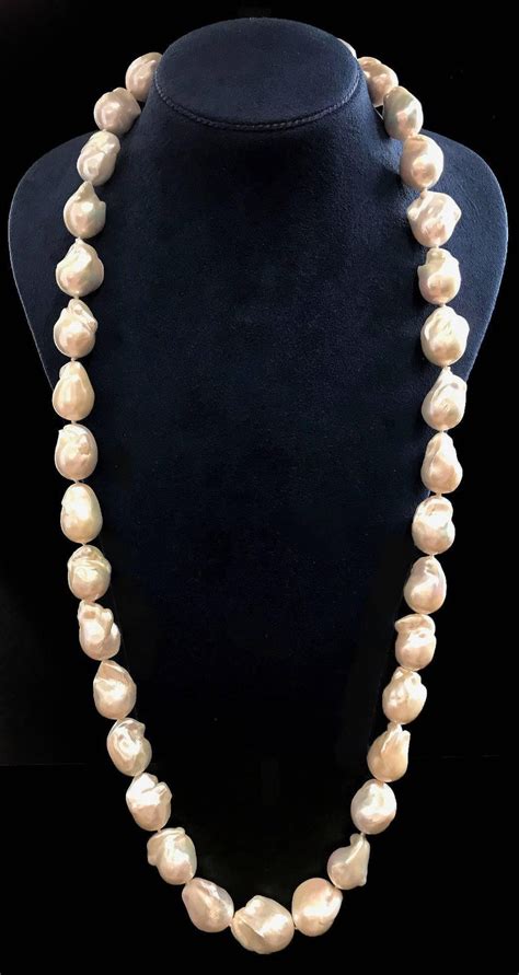 Large Freshwater Baroque Pearl Necklace For Sale At 1stdibs