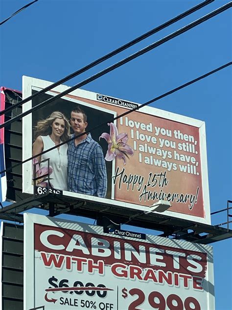 Some Guy In My Town Bought A Billboard For His Wife Celebrating Their