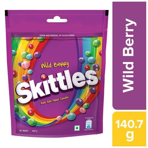 Buy Skittles Bite Size Fruit Flavour Candies Wild Berries Online At
