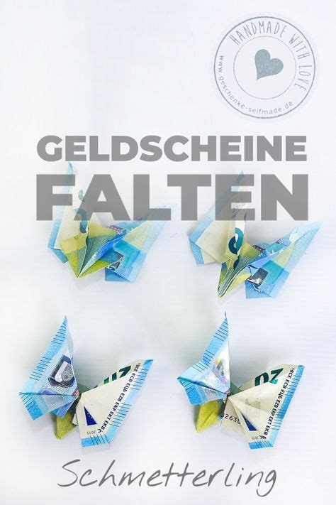 Jetzt falte die jeweils beiden äußeren ecken zur mitte hin. Geldgeschenk zur Hochzeit - Schmetterlinge falten ...