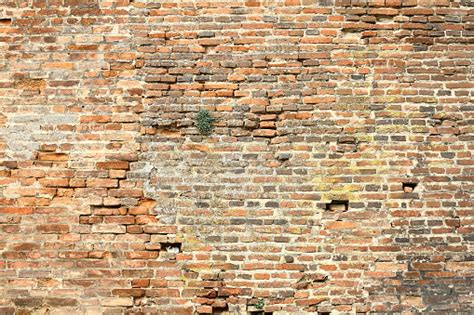 Old Damaged Exterior Brick Wall Stock Photo Download Image Now Istock