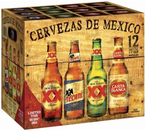Cervezas De Mexico Beer Variety Pack 12 Bottles 12 Fl Oz Fred Meyer
